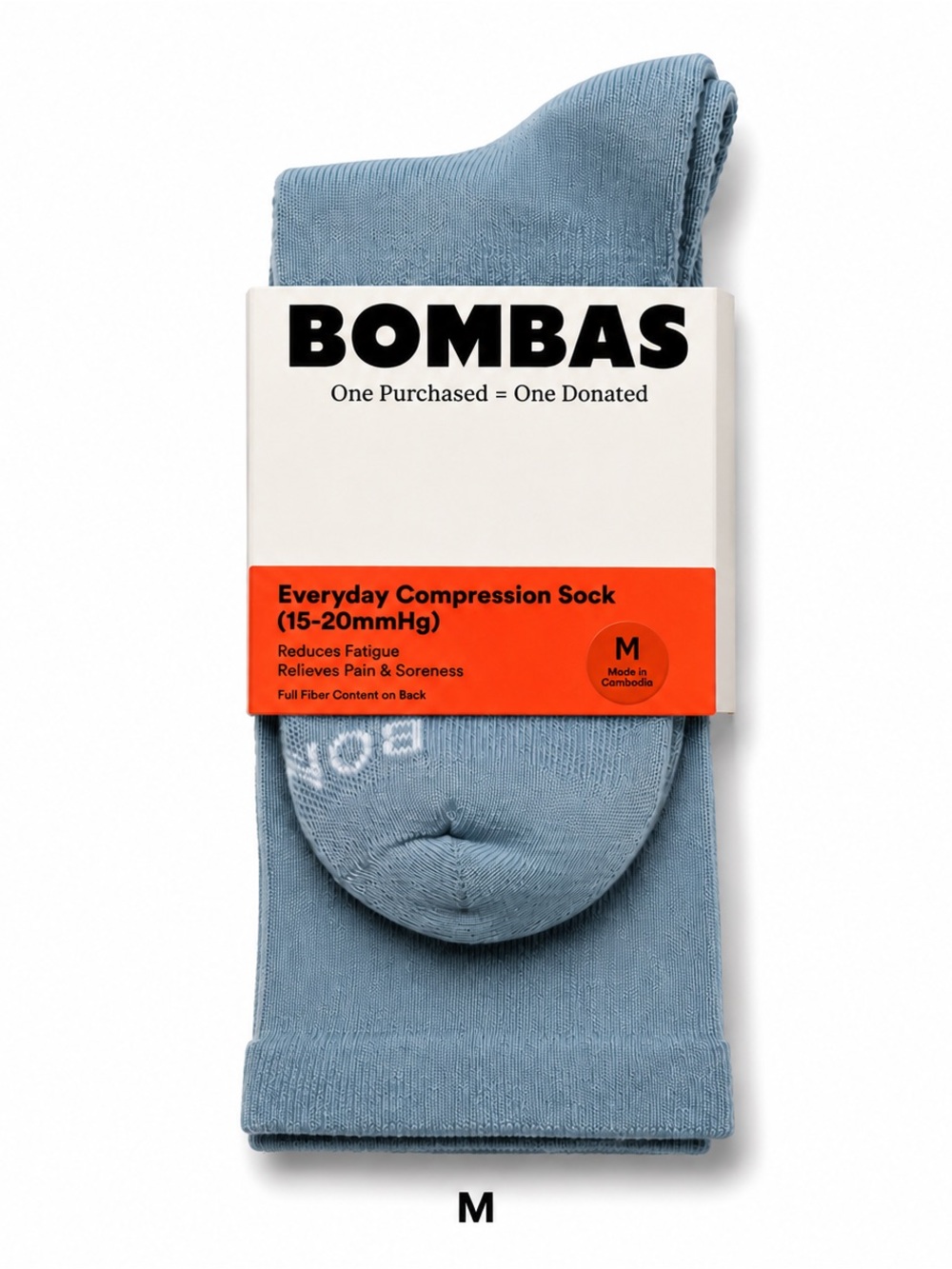 Bombas Compression Knee High Socks M NWT Blue